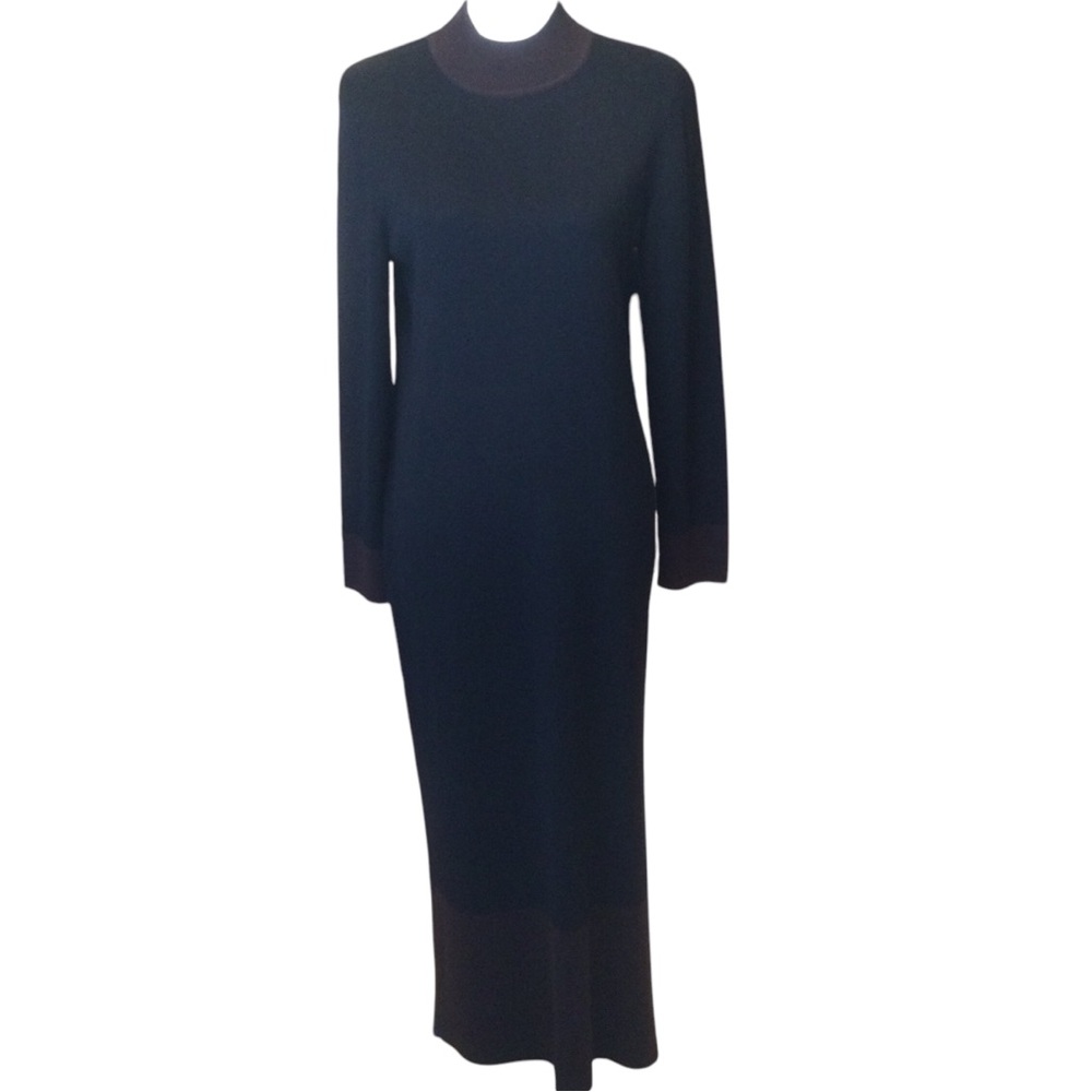 Nina Leonard Knit Long Sleeved Maxi Sweater Dress Size 10